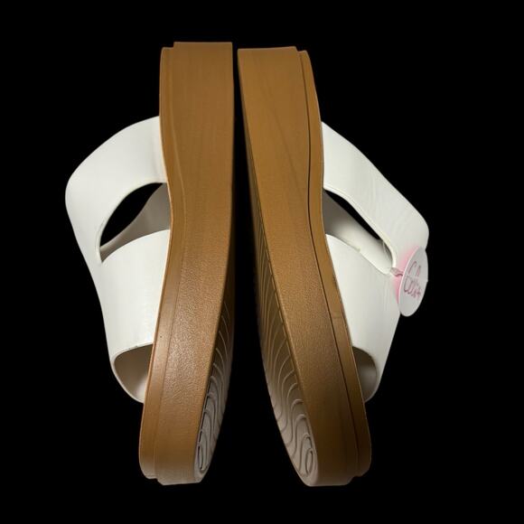 CELIA Raya H Band Slide - Womens White sandals slip on SZ/7 - Picture 6 of 12